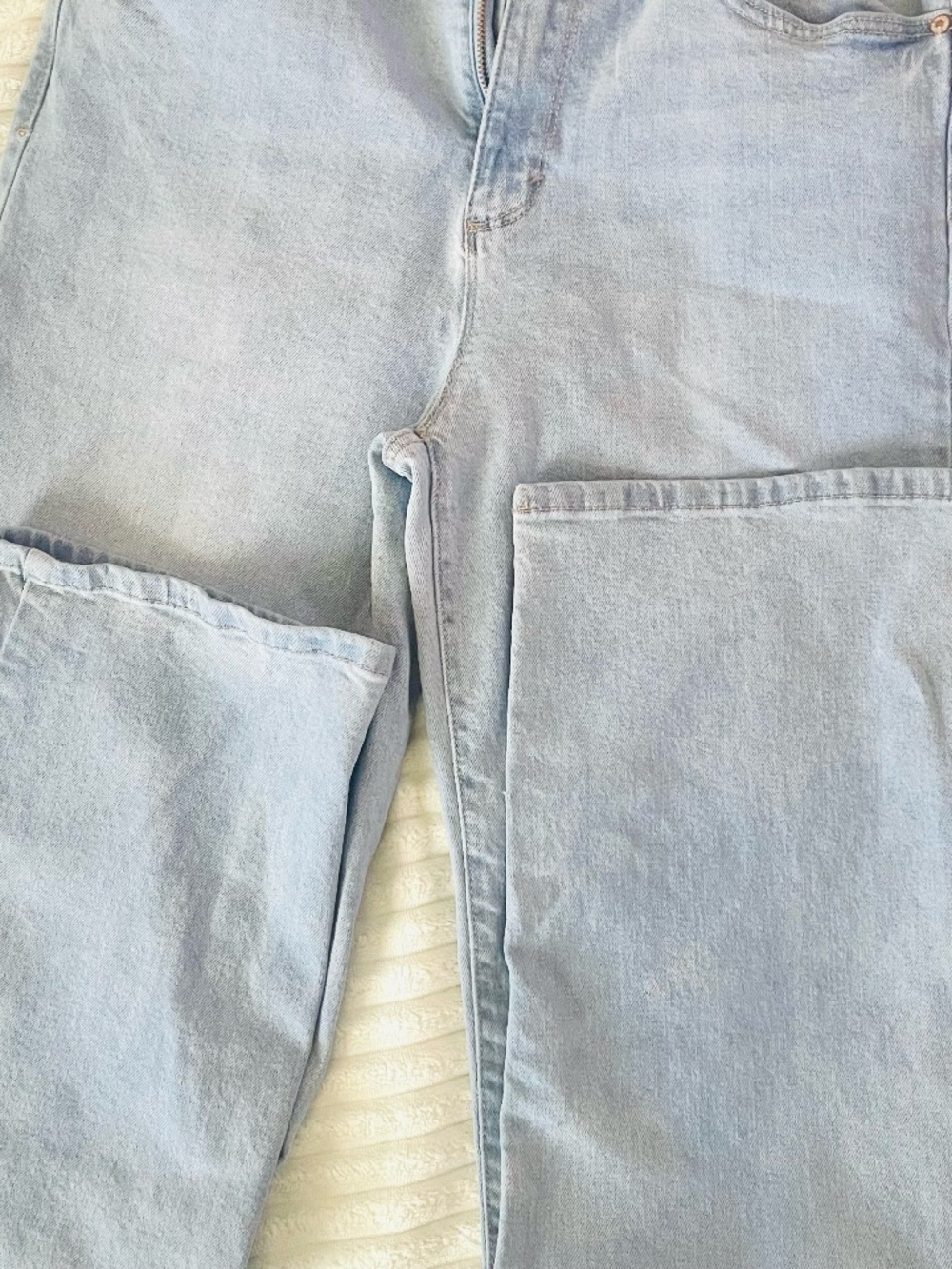 Gloria Vanderbilt Light Wash Wide Leg Jeans Size 6 Y2K High Rise Denim